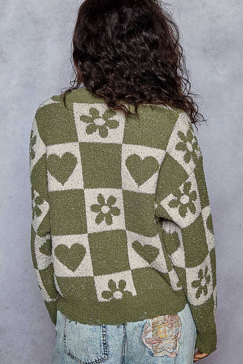 Rooted in Green Sweater