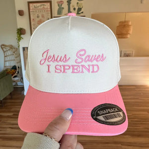 Jesus Saves I Spend Trucker Hat