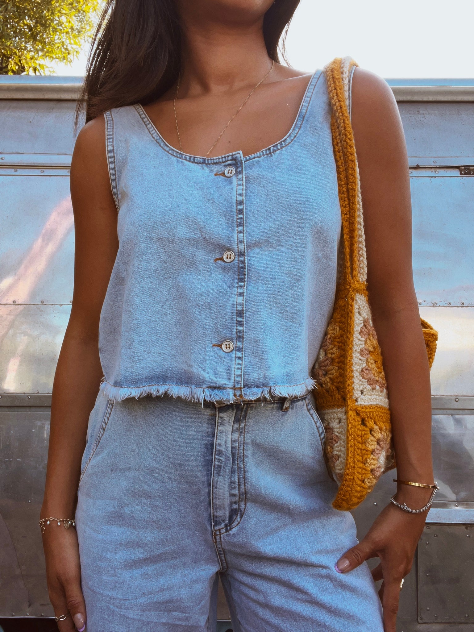 Coastline Denim Top