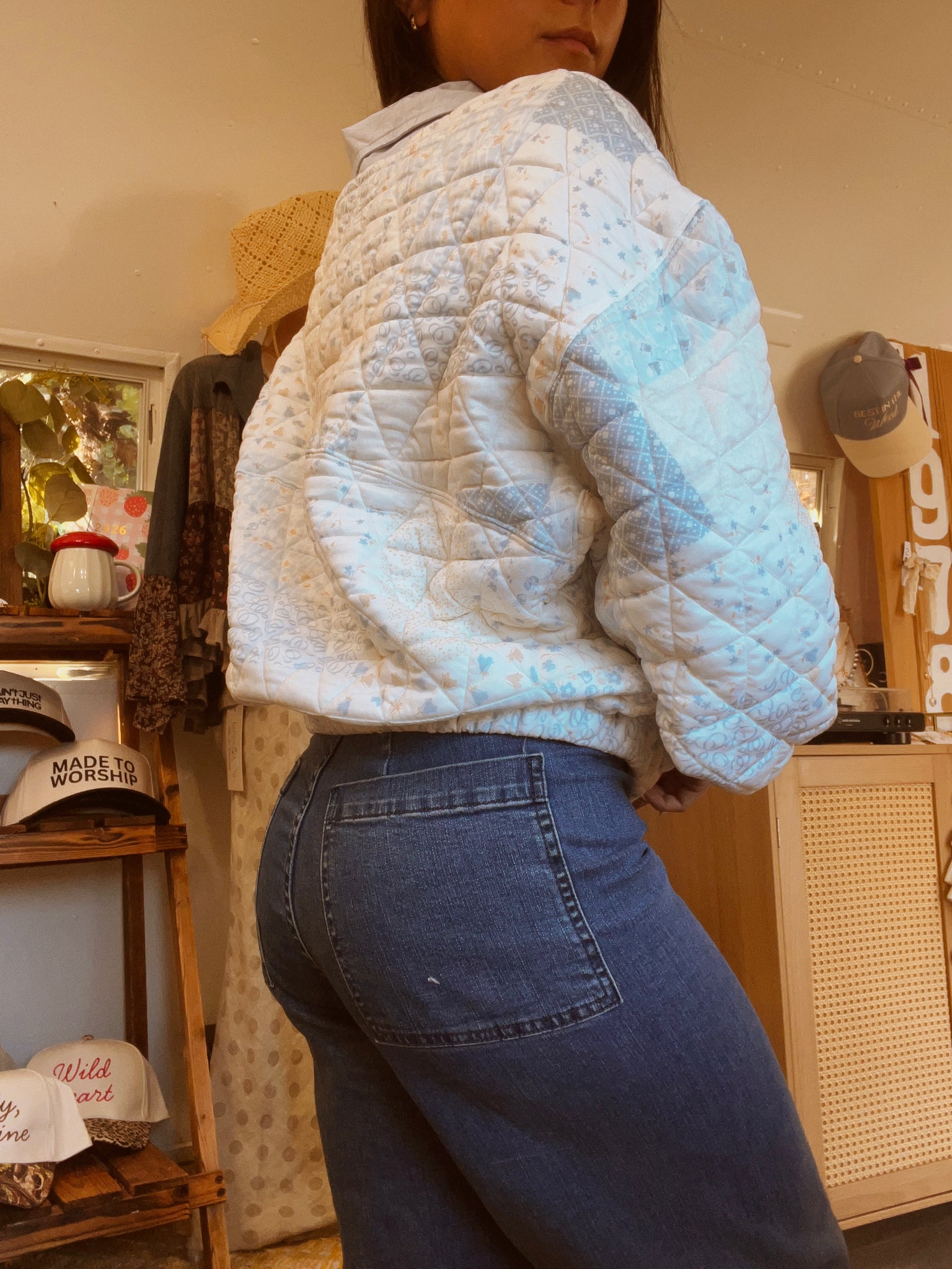 Sunday Stroll Pullover-Blue