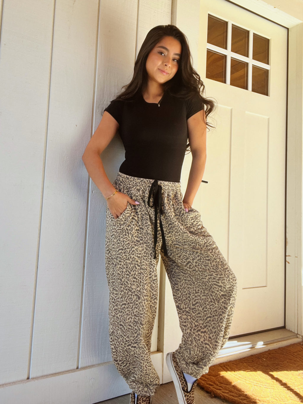 Savannah Leopard Sweats