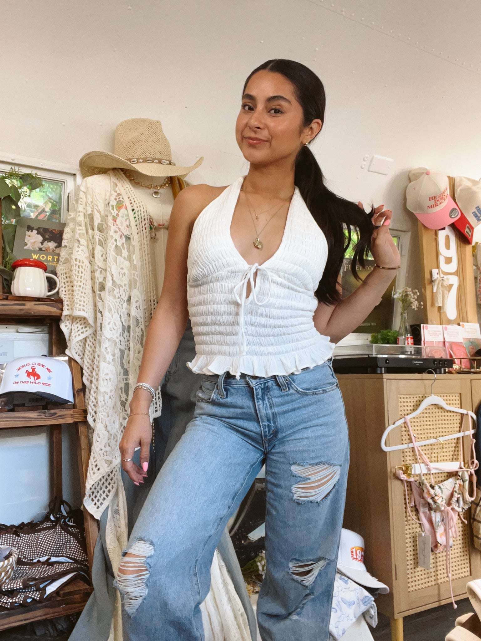 Just One Look Halter Top